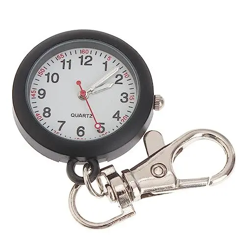 Produktbild: Holibanna Halskette 1stk Uhr Sanitäter Uhr Pulsuhr Second Hand Taschenuhr Pflege Karabineruhr Schlüsselanhänger Damen Charme Schnallenmaterial: Edelstahl Betrachten