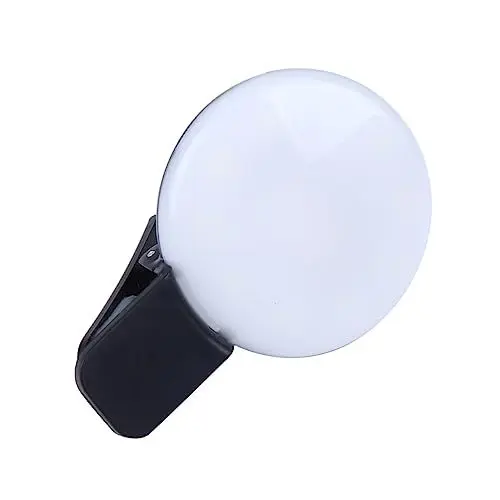 Produktbild: Holibanna Handy Ringlicht für Wiederaufladbares Tragbares Clip mit Dimmbaren Funktionen für Make Streaming Porträtfotografie für Telefon Nutzer