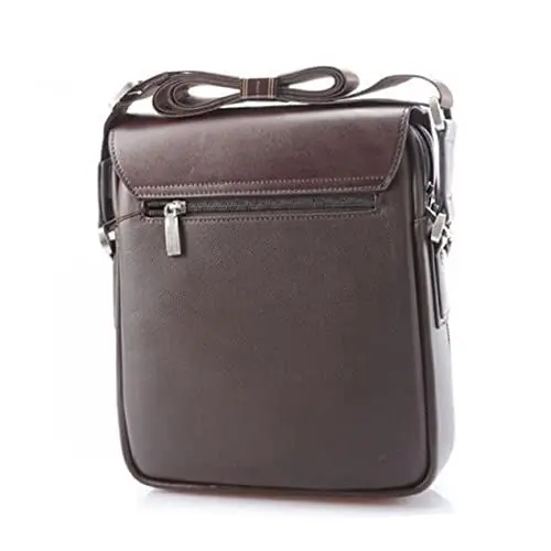 Produktbild: Holibanna Herren Pu Leder Schultertasche Sling Rucksack Messenger Bag Aktentasche Casual Verstellbarer Riemen