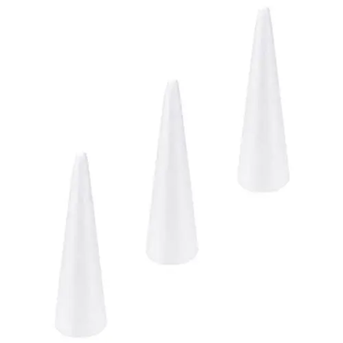 Produktbild: Holibanna Krippen-Bastelarbeiten Für Kinder 3Pcs 30Cm Schaumstoffkegel Styropor Weihnachtsbaum Formen für DIY Dekoration Modellierung Handwerk Bastelschaum