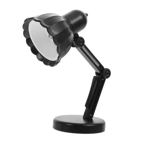 Produktbild: Holibanna Lotusblatt Lampe nachttischlampe nachttischlampen für studiolampe retro schreibtischlampe retro tischleuchte Tischlampe für Studenten Nachtlernlampe PVC Black