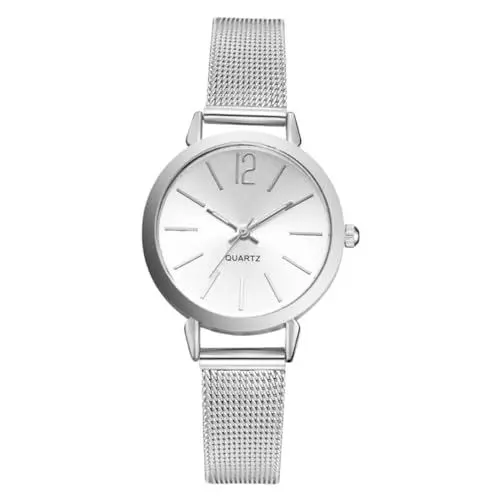 Produktbild: Holibanna Modeuhren Für Damen Mädchen Sehen Strumpffüller Für Studenten Frauen Uhren Als Erinnerungsgeschenke Armreif Für Frauen Uhr Mit Mesh-gürtel Damenuhren Frauenkleidung Quarz Fräulein