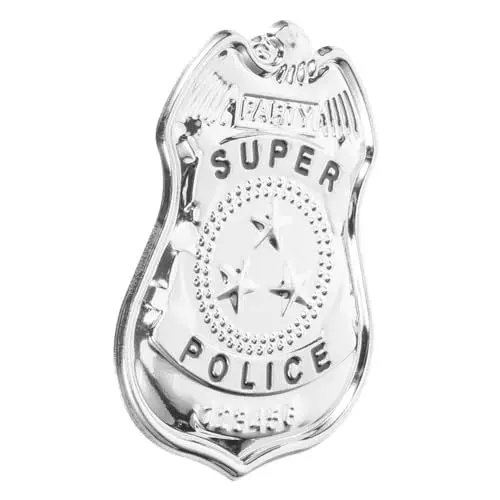 Produktbild: Holibanna - Polizist Kostüm Requisite Sheriff-Cosplay-Abzeichen Kleidung für Männer Kinderkleidung Modeschmuck für Männer Sicherheitsnadel für Kleidung Halloween Stift