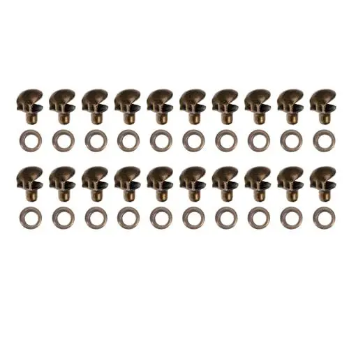 Produktbild: Holibanna Schnürsenkel-Haken-Set 20 Stück Messing Schuhe Ösen Schnallen Und Ringe Für Klettern Wanderschuhe Arbeit Outdoor Bergschuhe Bronze