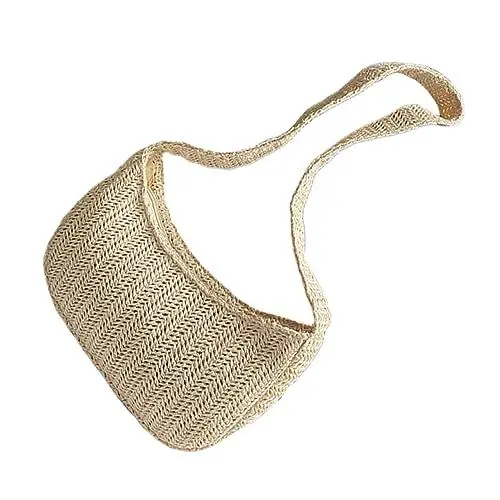 Produktbild: Holibanna Elegante Umhängetasche Aus Geflochtenem Stilvolle Schultertasche Für Damen Für Strand Shopping Und Freizeit Leicht Und Einzigartig