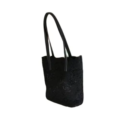 Produktbild: Holibanna Große Damenhandtasche Aus Polyester-baumwollmaterial Spitzentasche Mit Großem Fassungsvermögen Für Strand Shopping Und Reisen