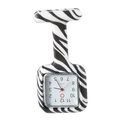 Produktbild: Holibanna Taschenuhr betrachten Schwesternuhr zum Anklemmen Uhr im Jungen Stil Uhr mit Quarzwerk Revers Stift Brosche Anschauen Krankenschwester Quarzuhren Kieselgel
