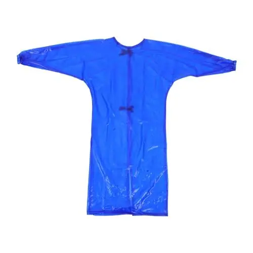 Produktbild: Holibanna Wasserdichte Arbeitskleidung Arbeitsschutzkleidung Industrieschutzschürze Dicke Chemikalienschürze Robuste Schutzschürze Laborjacke Laborkittel Schlachthofarbeiten Blau Pvc