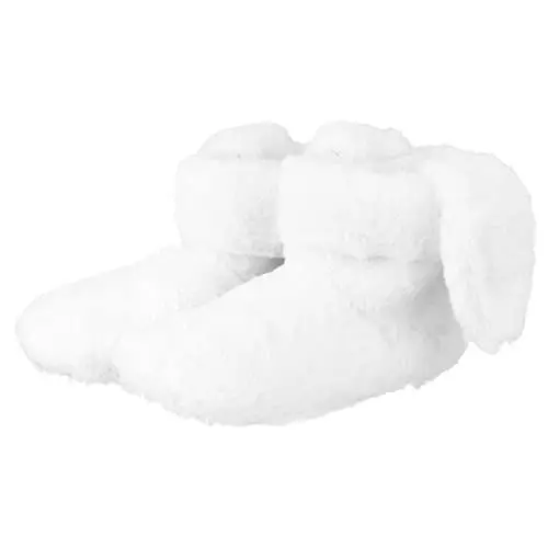 Produktbild: Holibanna Winterstiefel 1 Paar Wadenhohe Damenstiefel Aus Baumwolle Plüschtiere Hausschuhe Plüsch-Hausschuhe Indoor-bodenstiefel Für Damen Weiß Mittlerer Lauf Hase Liebhaber