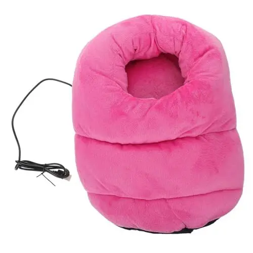Produktbild: Holibanna beheizbarer Fußwärmer beheizte Fußwärme-Matratzenauflage beheizter Fußwärmer unter dem Schreibtisch usb heizpad usb wärmepad Damen Hausschuhe Stiefel für Frauen USB fußwärmer Füße