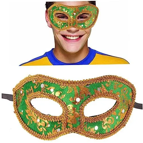 Produktbild: Holibanna Herren Party Karneval Auge Venezianische Kostüm Zubehör Halbe Gesicht Halloween Weihnachten