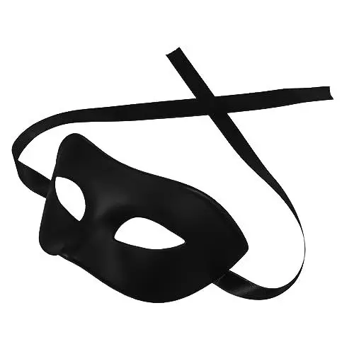 Produktbild: Holibanna Bequeme Schwarze Cosplay-maske Halbe Gesichtsmaske Für Halloween Maskerade Partygeschenk