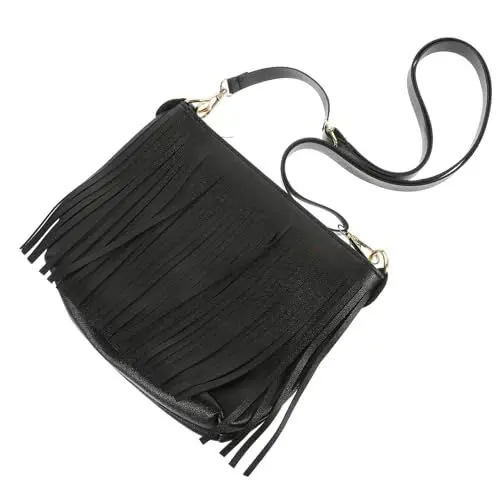 Produktbild: Holibanna Umhängetasche Mit Quaste Handytasche Für Unterwegs Stilvolles Fransendesign