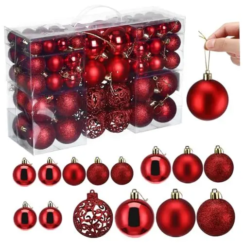 Produktbild: HOLIDYOYO 100 Stück Weihnachtsbaum Dekorationskugeln Weihnachtsdekorationen Weihnachtszubehör Dekorationen Für Den Weihnachtsbaum Weihnachtsbaumschmuck Weihnachtsdekoration