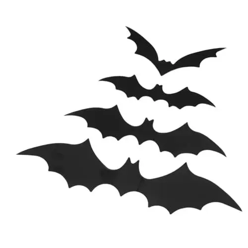 Produktbild: HOLIDYOYO 120st Halloween-fledermaus-dekorationsaufkleber Dekor Aufkleber Fledermaus Wandtattoo Halloween-wanddekorationen Halloween-fledermaus-aufkleber Fledermausaufkleber Black Pvc