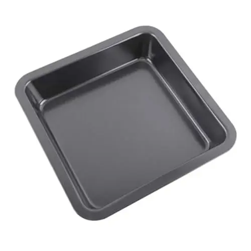 Produktbild: HOLIDYOYO 1Stk Backgeschirr Backofen-Bräter rundes Backblech Bratplatte backen Tortenauflaufform bagettebackform griddleplatte kuchen Brotbackplatte Pizza-Backplatten Kohlenstoffstahl Black