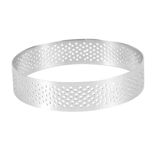 Produktbild: HOLIDYOYO 9 cm Edelstahl Kuchen Tarteform Antihaft-Mousse Kreis Zum Backen Backwerkzeug Runde Tartlet Obstkuchen Quicheform