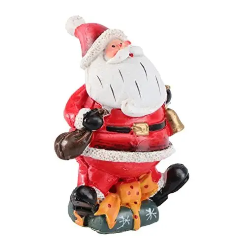 Produktbild: HOLIDYOYO Weihnachtsmann-Puppe Weihnachtsdekoration Harz Für Jungen Und Mädchen Spielzeug Desktop-Ornament Urlaub Familie Freunde Kollegen