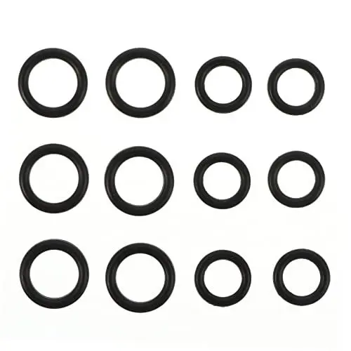 Produktbild: HOLIDYOYO 1 Satz 40 STK Siegelring Hochdruckreiniger Schlauchsicherung Dichtungsring-kit Schlauchstützring Neopren Unterlegscheiben Dichtscheibe Gelenkkopfdichtring Geräte Black Gummi