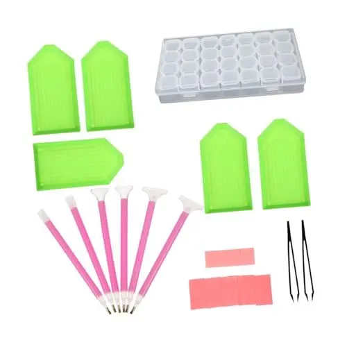 Produktbild: HOLIDYOYO 1 Satz Diamant-Malwerkzeug Behälter für Diamantwerkzeuge Diamant- -Stift dimondpaintin stift Diamantmalerei Sortierbox Diamantkunstwerkzeug Diamant-Aufbewahrungsschale