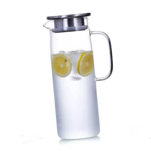 Produktbild: HOLIDYOYO 1200ml Große Kapazität Glas Wasserkocher Sieb Wärme-beständig Wasserkocher Für Hause