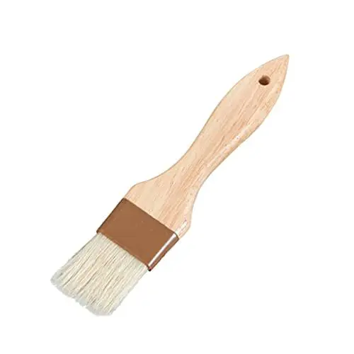 Produktbild: HOLIDYOYO Naturwolle-pinsel Zum Backen Grillbürste Kochbürste Küchen-kochbürste Holzgriff