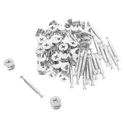 Produktbild: HOLIDYOYO 20 Sätze Verbindungselemente für Möbel ersatzteile für gartenmöbel Schrank verbinder Dübelbeschläge verbinder für möbelbefestigungen Möbelverbinder Cam-Lock-Befestigung Eisen