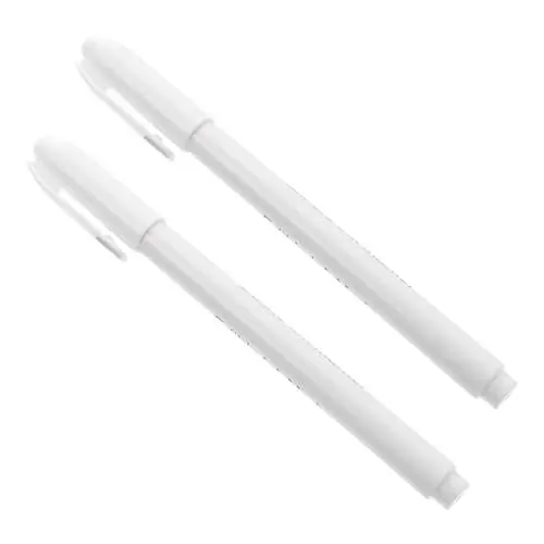 Produktbild: HOLIDYOYO 2st Backen Pigmentierung Stift Backpigmentstifte Kekse Stift Zeichnen Diy-backwerkzeug Essbarer Stift Essbare Markierungen Für Plätzchen Backmalstifte Pigmentmarker Plastik Weiß