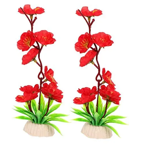Produktbild: HOLIDYOYO 2 Stück Sashimi-teller-blumenornament – ​​realistische Kunstblume Für Japanische Lebensmitteldekoration Und Hotelzubehör