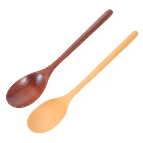 Produktbild: HOLIDYOYO Holzrührlöffel Zum Kochen Griff Suppenkelle Ramen-suppenlöffel-set