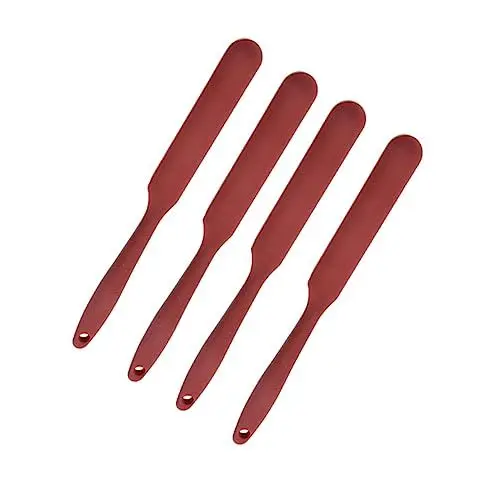 Produktbild: HOLIDYOYO Hochtemperaturbeständiges Silikonspatel-set – 4-teiliges Backwerkzeug Antihaftbeschichtete Kuchenschaber Teigschaber Küchenhelfer Für Die Familie