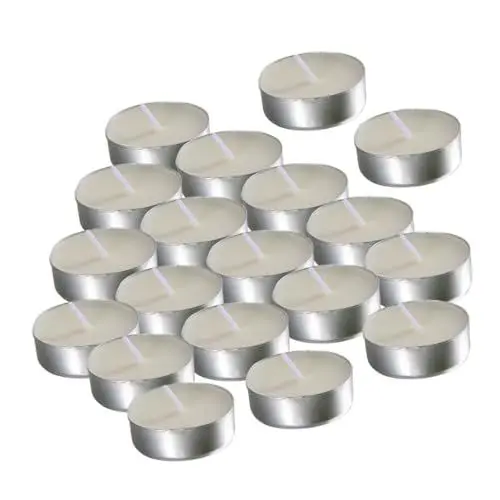 Produktbild: HOLIDYOYO 50 Stücke Runde Teelicht Kerzen Hochzeit Bankett Home Office Decor Elegante Und Edle Kerzen Set