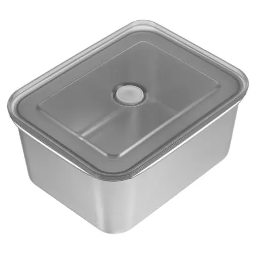 Produktbild: HOLIDYOYO Kühlschrank Eisbox Edelstahl Tragbare Lagerung Obst Saver Lebensmittel Aufbewahrungsbox