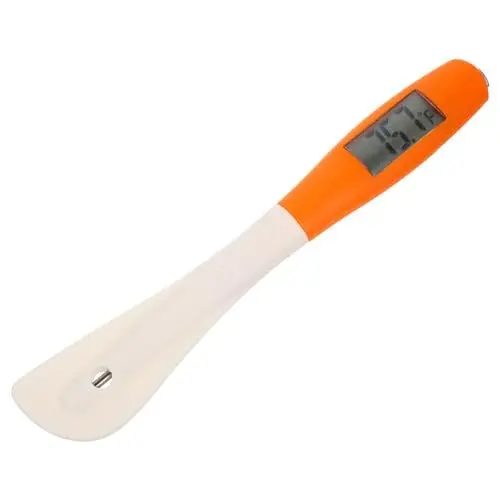 Produktbild: HOLIDYOYO Digitales Lcd-Süßigkeitsspatel-Thermometer Ablesbares Fleisch-Süßigkeitsthermometer Temperaturmesser Rührer In Einem Silikonspatel Zum Backen Kochen Mischen