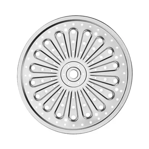 Produktbild: HOLIDYOYO Edelstahl Dampfgarer Dampfschale 28cm Hochwertige Dampfgareinsatz Für Schnellkochtöpfe Und Kochgeräte Ideal Für Soups Canning Und Mehr