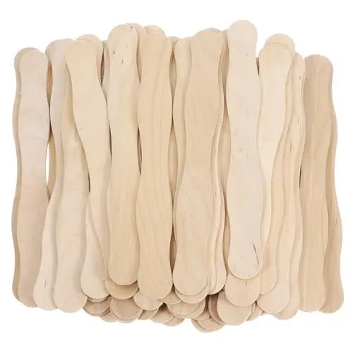 Produktbild: 60 Stück Handfächerstangen Für Fächergriffe Im Vintage-stil Aus Holzmaterial Für Brautpartys