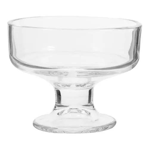 Produktbild: HOLIDYOYO Glas Dessertschalen Wiederverwendbare Eiscreme Schalen Für Snacks Desserts Vintage Design Robust Einfach Zu Reinigen Für Feste Familienfeiern Teilige