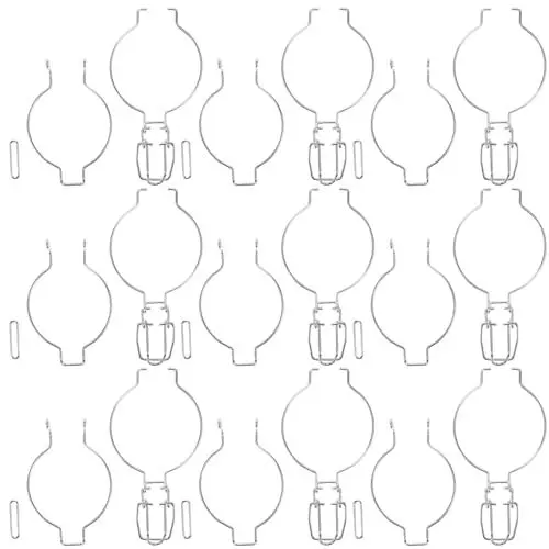 Produktbild: HOLIDYOYO Glas-Einmachglas-Zubehör Drahtklemme 10 Stück Weithalsglas Versiegelte Schnalle Einmachglas Drahtverriegelung Küchenaufbewahrung Dosendichtung Befestigung Ersatz Silber