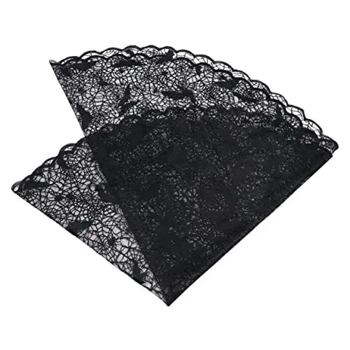 Produktbild: HOLIDYOYO Halloween Dacoratin Tischdecke mit Spinnennetz-Spitze 178 cm Halloween- -tischdecke für Partybedarf