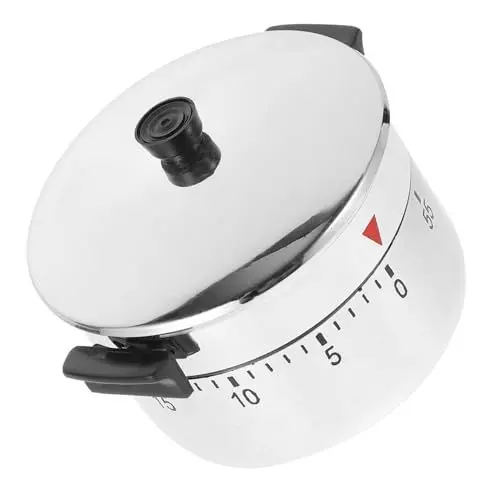 Produktbild: HOLIDYOYO Kochtimer Zeitschaltuhr Manueller Timer Zum Kochen Backen Und Dämpfen Keine Batterie Erforderlich 60-Minuten-Timer Dekorative Form