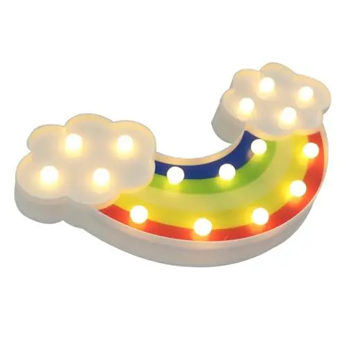 Produktbild: OSALADI 1stk Wolke Nachtlicht Treppenwandleuchte Geführte Nachtlichtwolke Wolkenlampe Hängt Cloud-led-licht Regenbogen-nachtlicht Wolke Nachtlampe Neon- Baby Beleuchtung Weiß Abs Kleinkind