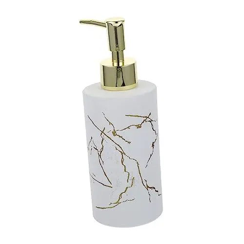 Produktbild: HOLIDYOYO Shampoo Conditioner Spender Marmor Lotion Pumpe Flasche Nachfüllbar Dusche Seife Spender für Neue