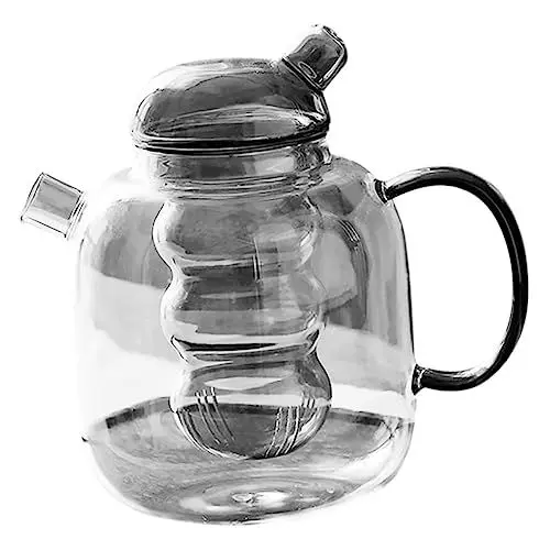 Produktbild: HOLIDYOYO Glas-teekessel Teegeschirr Wasserkocher Wärmeleitend Für Schnelles Kochen