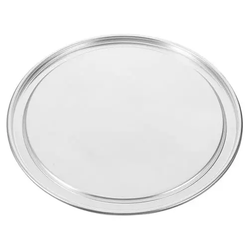 Produktbild: HOLIDYOYO 12 Aluminium-pizzapfannendeckel Runde Pizzaplattenabdeckung Für Gleichmäßiges Backen Metalldeckel Für Kuchenbackbleche