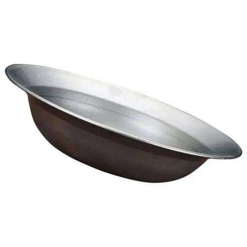 Produktbild: HOLIDYOYO Salatschüssel aus Edelstahl Suppenteller mit Breitem Rand aus Metall Tiefes Nudel-Serviertablett für Desserts Obstsnacks 20 Cm