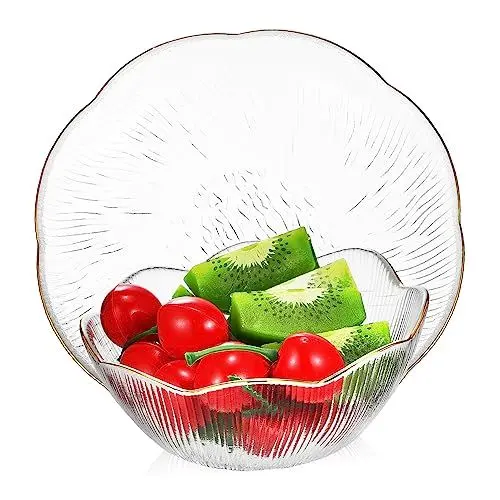 Produktbild: HOLIDYOYO Salatschüssel-set Schüssel- Und Teller-set Glasgeschirr Für Zuhause Und Restaurant