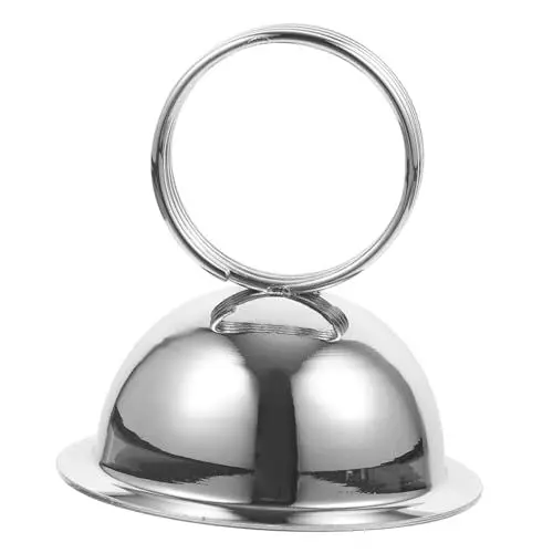 Produktbild: HOLIDYOYO Tisch-Fotoclip Kartenhalter aus Spitze Desktop-Nachrichtenclips Fotohalter aus Draht Karteninhaber visitenkarten halterung Platzkartenhalter Notenhalter Bildhalter Metall Silver