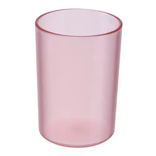 Produktbild: HOLIDYOYO Wasserbecher Für Badezimmer Becher Mit Wasser Reisezahnbürste Kinderzahnbürsten Tassen Für Kinder Zahnbürsten Für Kinder Klare Tassen Mundspülbecher Für Kinder Rosa