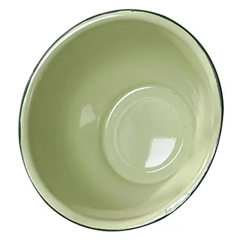 Produktbild: HOLIDYOYO Emaille-butterdose Vintage-emaillegeschirr-becken Zur Aufbewahrung Tiefe Suppenschüssel