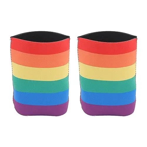 Produktbild: 2-teiliges Dosenkühler-Ärmel-Neopren-Dosenkühler-Set, isolierte Bierdosen-Ärmel, wiederverwendbare Becherabdeckung für Party-Events, Urlaubsdekorationen, Zubehör